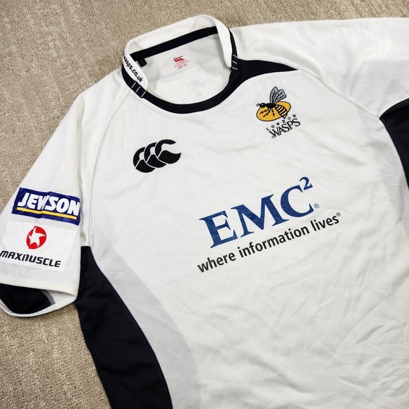 Canterbury Of New Zealand Rugby Jersey Men 3XL London Wasps Y2K Performance - Picture 1 of 16